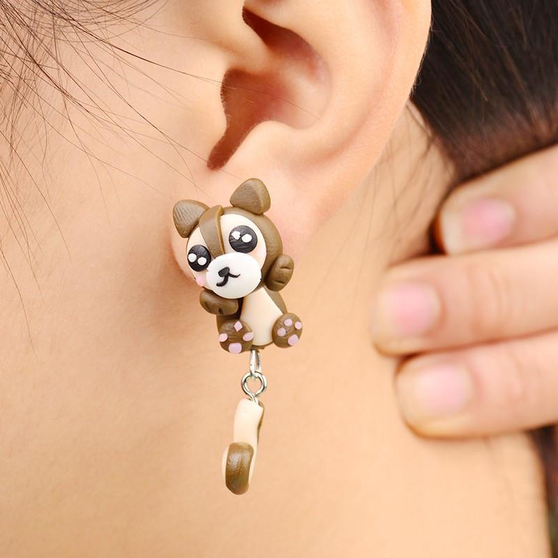 Dog Cat Rabbit Stud Earrings For Women