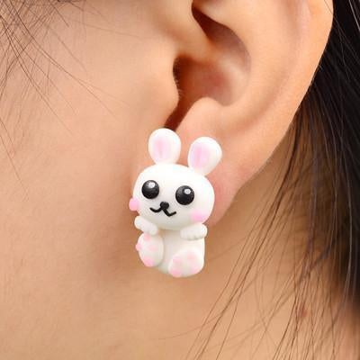 Dog Cat Rabbit Stud Earrings For Women