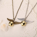 Snitch gold necklace Harry Potter
