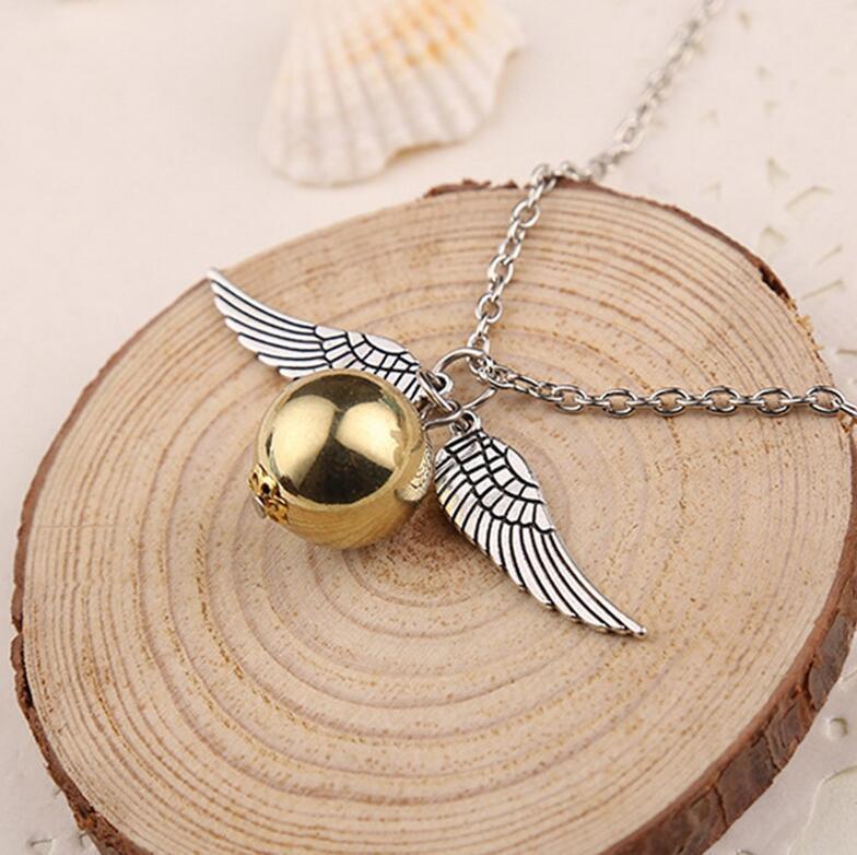 Snitch gold necklace Harry Potter