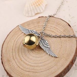 Snitch gold necklace Harry Potter