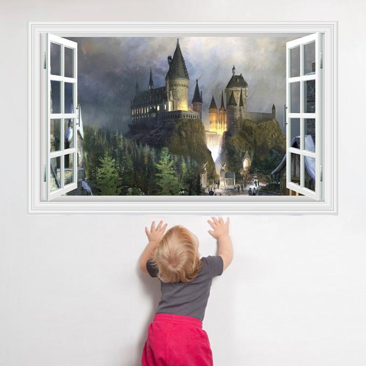 3D Harry Potter Wall Stickers mural