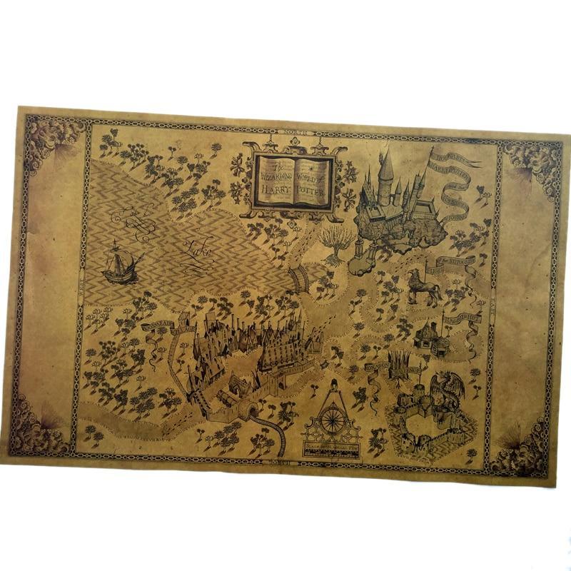 Map Of The Wizarding World Of Harry Potter  51*32.5cm