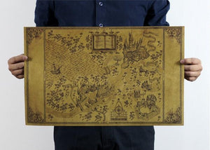 Map Of The Wizarding World Of Harry Potter  51*32.5cm