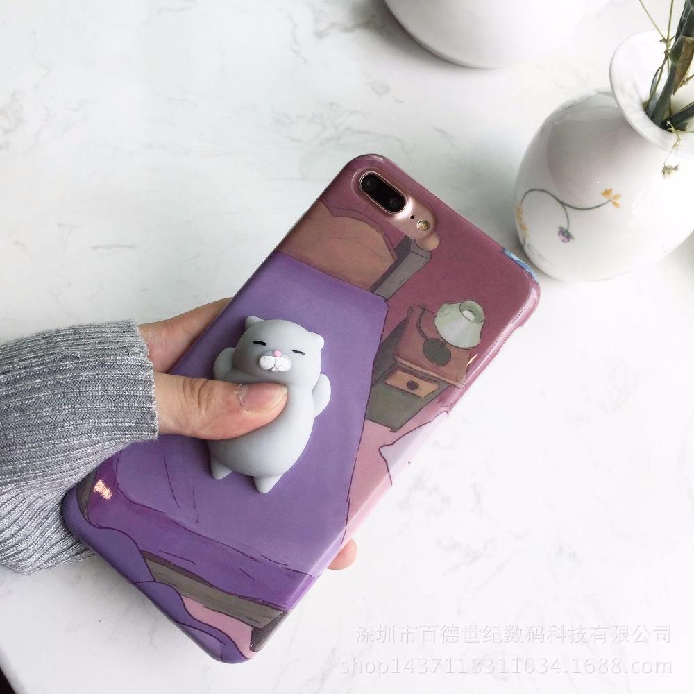 For iPhone 7 6 6S For iPhone 6 6S 7 Plus Squeeze phone case