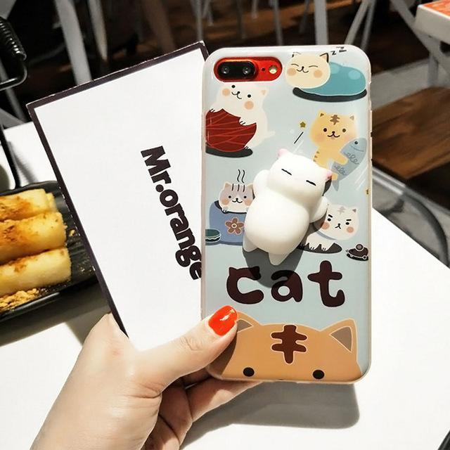 For iPhone 7 6 6S For iPhone 6 6S 7 Plus Squeeze phone case