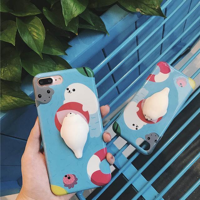 For iPhone 7 6 6S For iPhone 6 6S 7 Plus Squeeze phone case