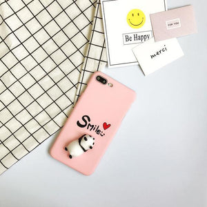 3D Panda phone Cases For iphone 6 6s 6plus 7 7Plus