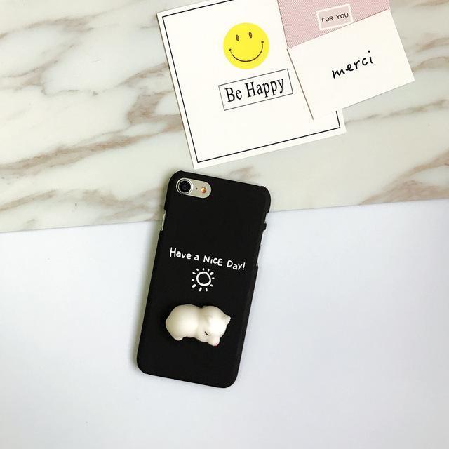 3D Panda phone Cases For iphone 6 6s 6plus 7 7Plus