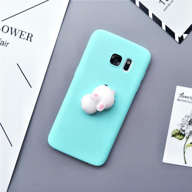 For Samsung Galaxy S5 S6 Edge S7 Edge S8 S8 Plus Note 3/4/5 Case 3D Silicon