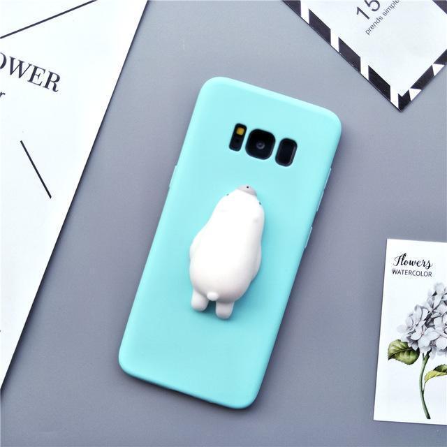 For Samsung Galaxy S5 S6 Edge S7 Edge S8 S8 Plus Note 3/4/5 Case 3D Silicon