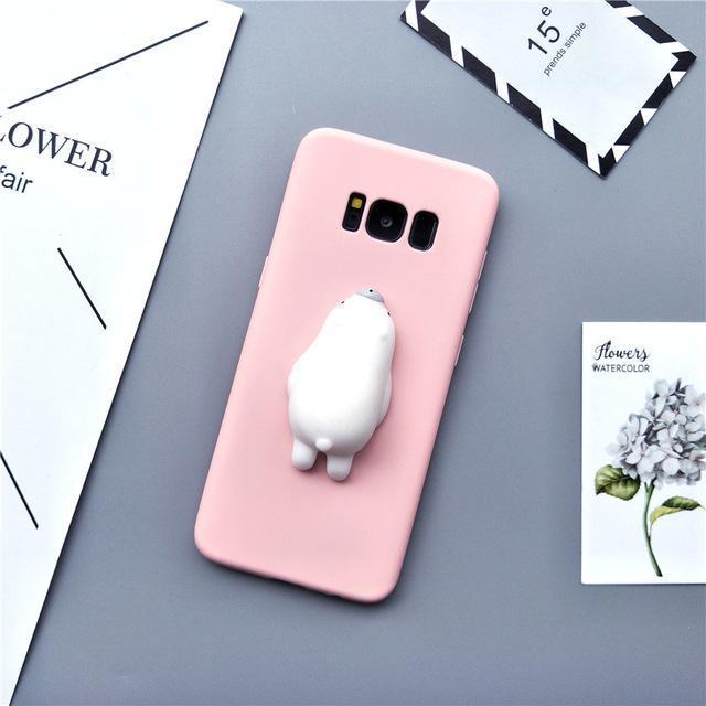 For Samsung Galaxy S5 S6 Edge S7 Edge S8 S8 Plus Note 3/4/5 Case 3D Silicon