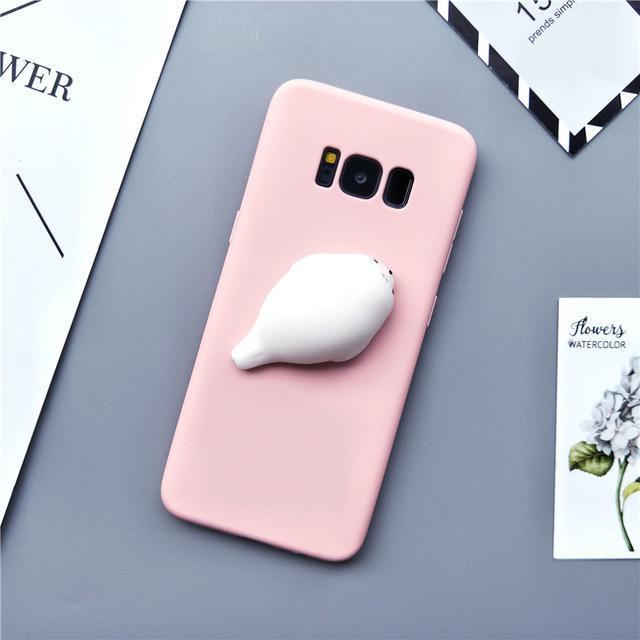 For Samsung Galaxy S5 S6 Edge S7 Edge S8 S8 Plus Note 3/4/5 Case 3D Silicon