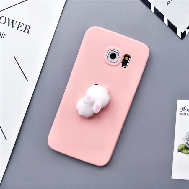 For Samsung Galaxy S5 S6 Edge S7 Edge S8 S8 Plus Note 3/4/5 Case 3D Silicon