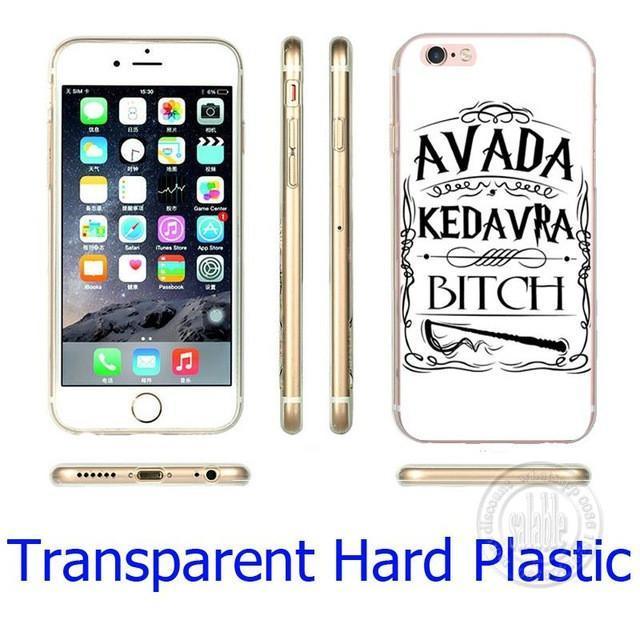 Avada Kedavra Bitch/Harry Potter Phone Case for iPhone 7 6 6S Plus 4 4S 5C 5 SE 5S