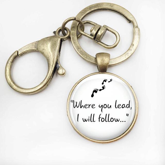 Gilmore Girls "Where you lead, I will follow..." Necklace