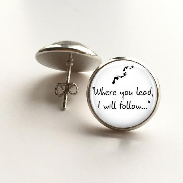 Gilmore Girls "Where you lead, I will follow..." Necklace