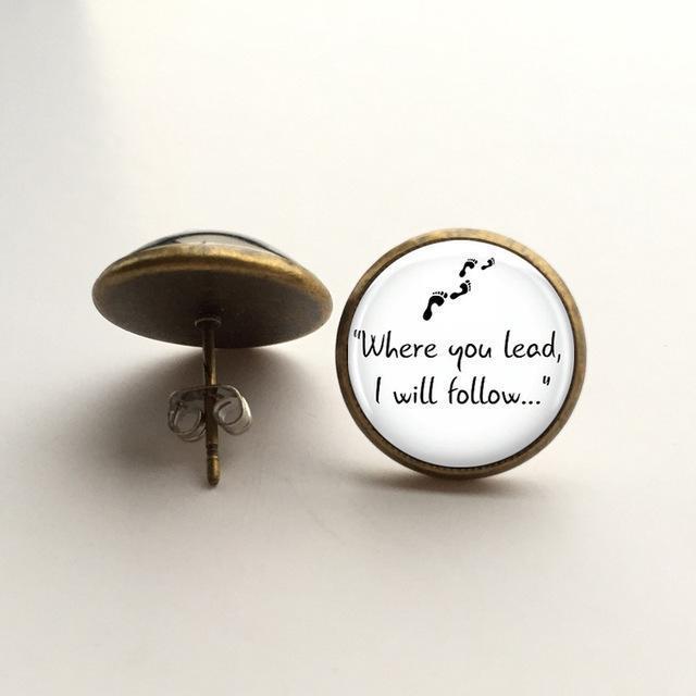 Gilmore Girls "Where you lead, I will follow..." Necklace