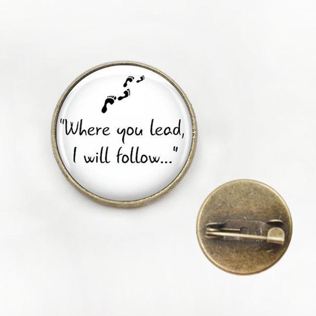 Gilmore Girls "Where you lead, I will follow..." Necklace