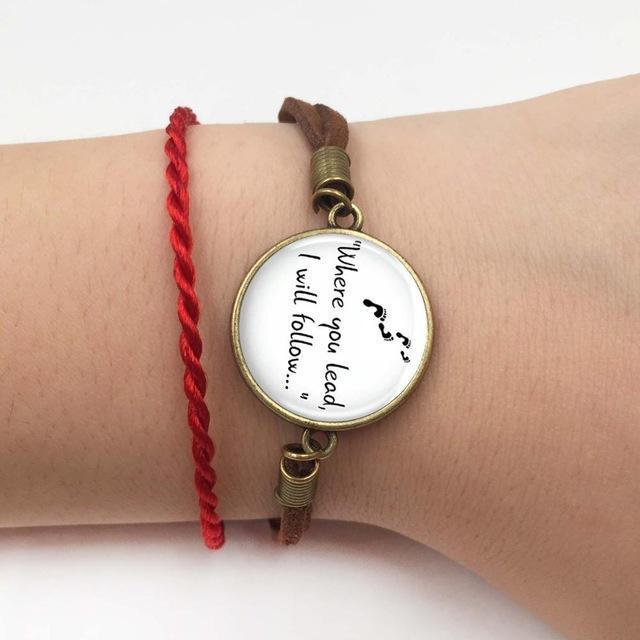 Gilmore Girls "Where you lead, I will follow..." Necklace