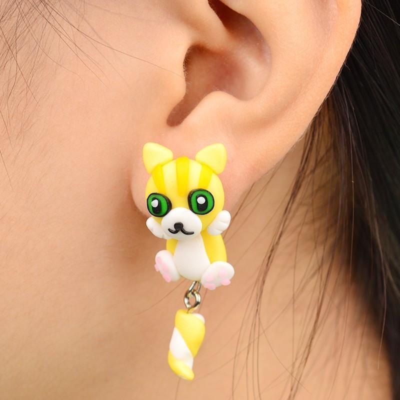 Dog Cat Rabbit Stud Earrings For Women