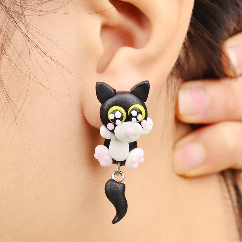 Dog Cat Rabbit Stud Earrings For Women
