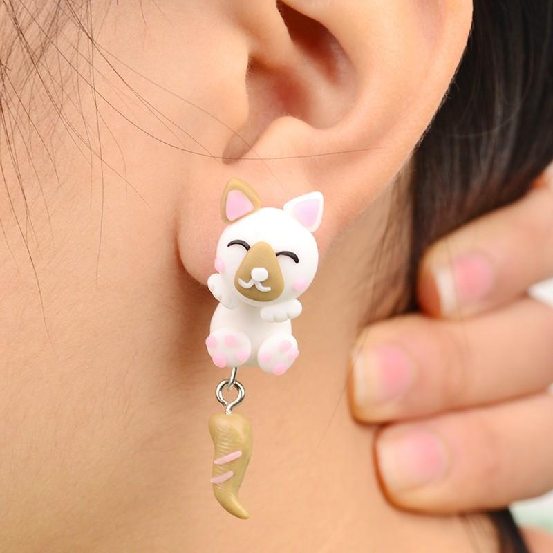 Dog Cat Rabbit Stud Earrings For Women