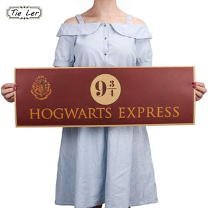 9 3/4  Harry Potter Poster Wall Stickers 72x24cm