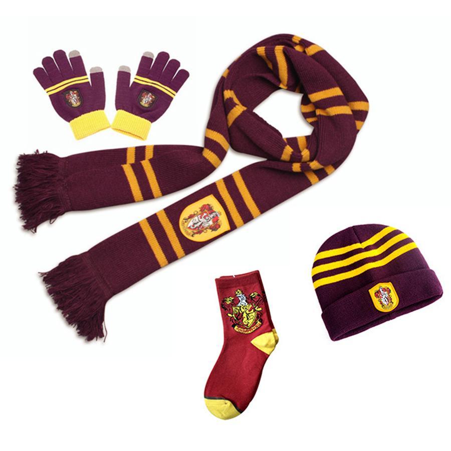 Gryffindor Scarf+Cap/Hat+NECKTIE+Socks Soft Warm Scarves