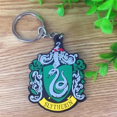 Harry Potter Hogwarts Gryffindor Hufflepuff Ravenclaw Slytherin Metal Keychains/Necklace Pendant 2019