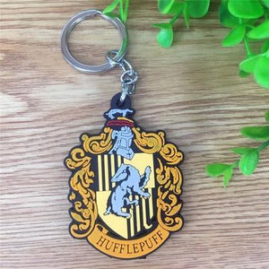 Harry Potter Hogwarts Gryffindor Hufflepuff Ravenclaw Slytherin Metal Keychains/Necklace Pendant 2019
