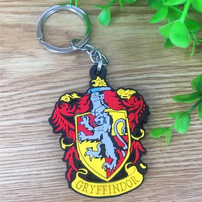 Harry Potter Hogwarts Gryffindor Hufflepuff Ravenclaw Slytherin Metal Keychains/Necklace Pendant 2019