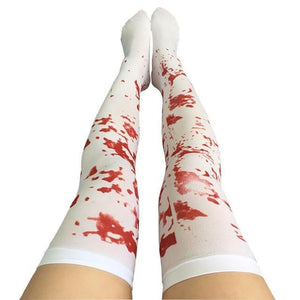 2018 Funny Cosplay Striped Over The Knee Stockings