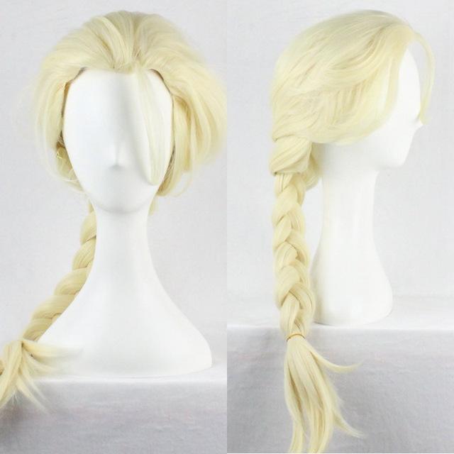 Elsa Anna Wig Ponytail Long Weaving Micro Braided Wigs