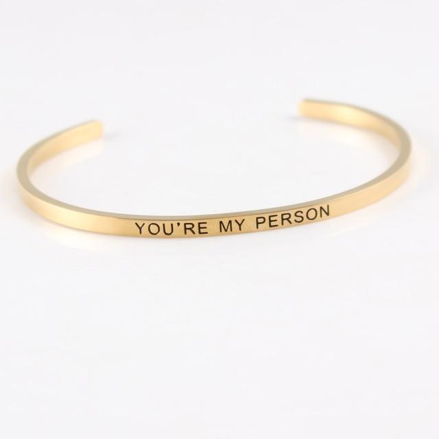 "YOU'RE MY PERSON"  Bracelet Grey's Anatomy 2020 ( BUY ONE , GET ONE FOR FREE )